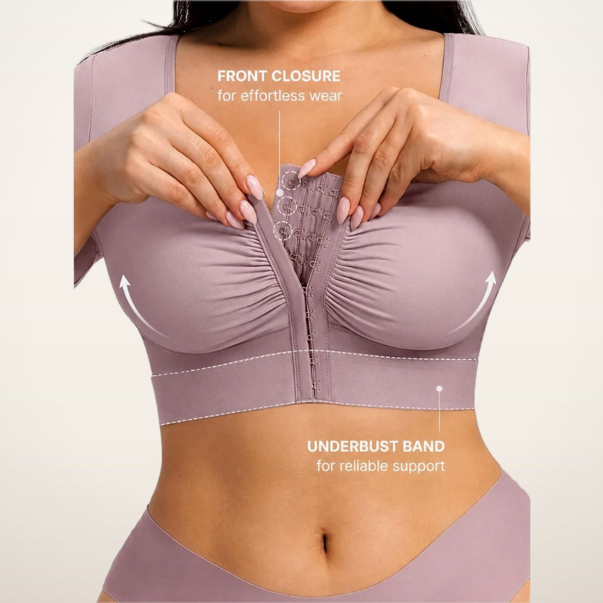 Upper Arm Compression Shaping Bra Top | Velvetella