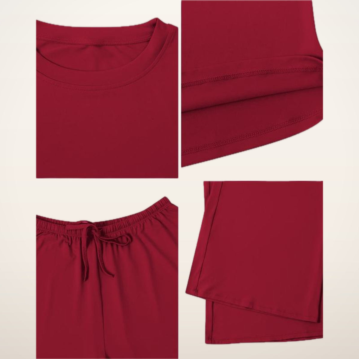 Jade Crop Top & Wide-Leg Pants Active Set | Velvetella