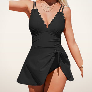 Cora Smoothing One-Piece Swim Dress | Velvetella