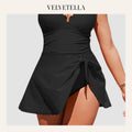 Women’s Tummy Control One-Piece Swimdress | Velvetella