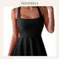 Women’s Tummy Control Swimdress – One-Piece with Pocket | Velvetella