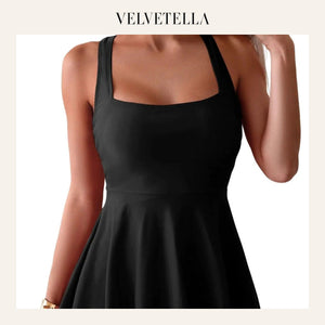 Women’s Tummy Control Swimdress – One-Piece with Pocket | Velvetella