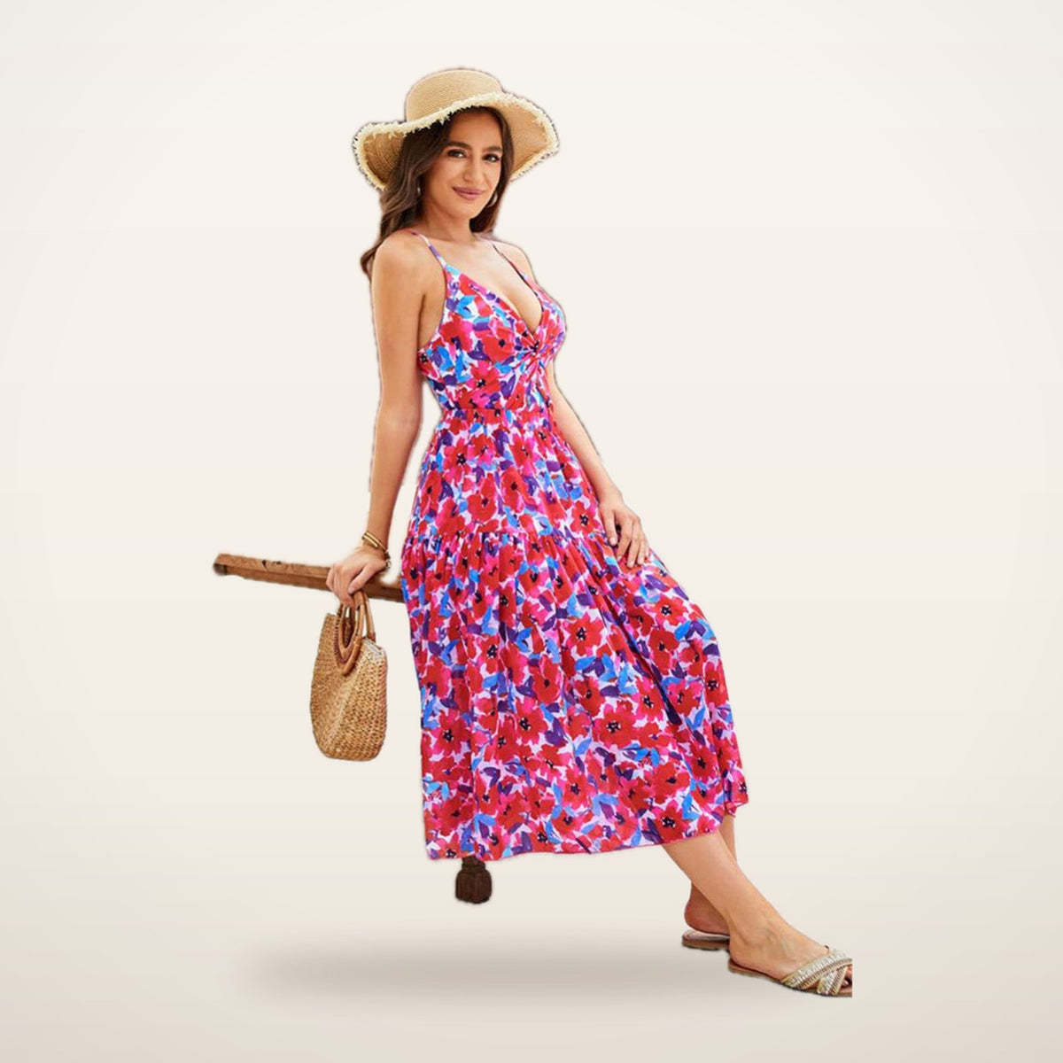 Palma V-Neck Swimsuit & Cover-Up Skirt | Velvetella