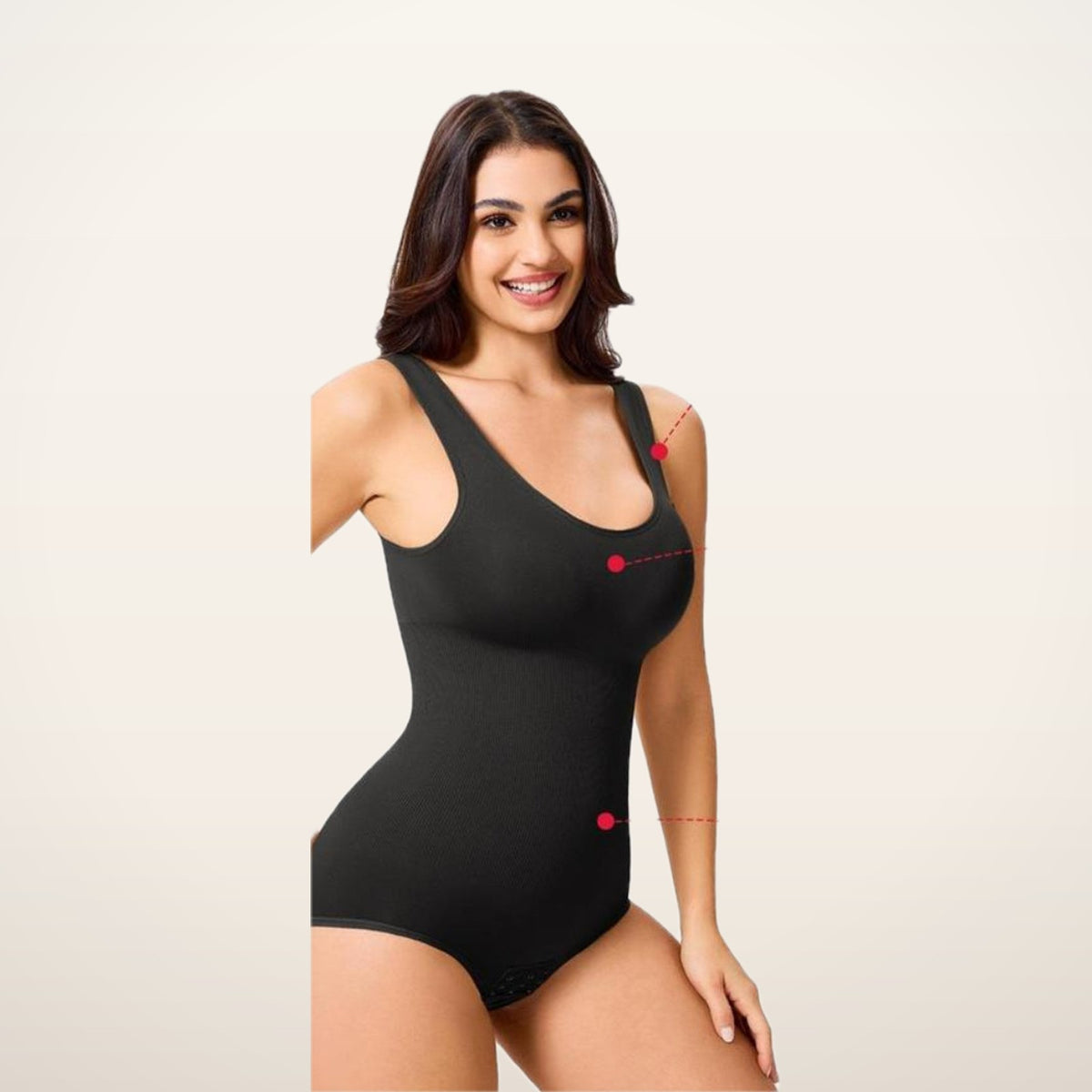 Aria Round-Neck Seamless Smoothing Bodysuit | Velvetella