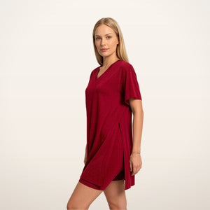 Callie Oversized Tee & Biker Shorts Set | Velvetella