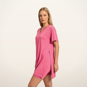 Callie Oversized Tee & Biker Shorts Set | Velvetella