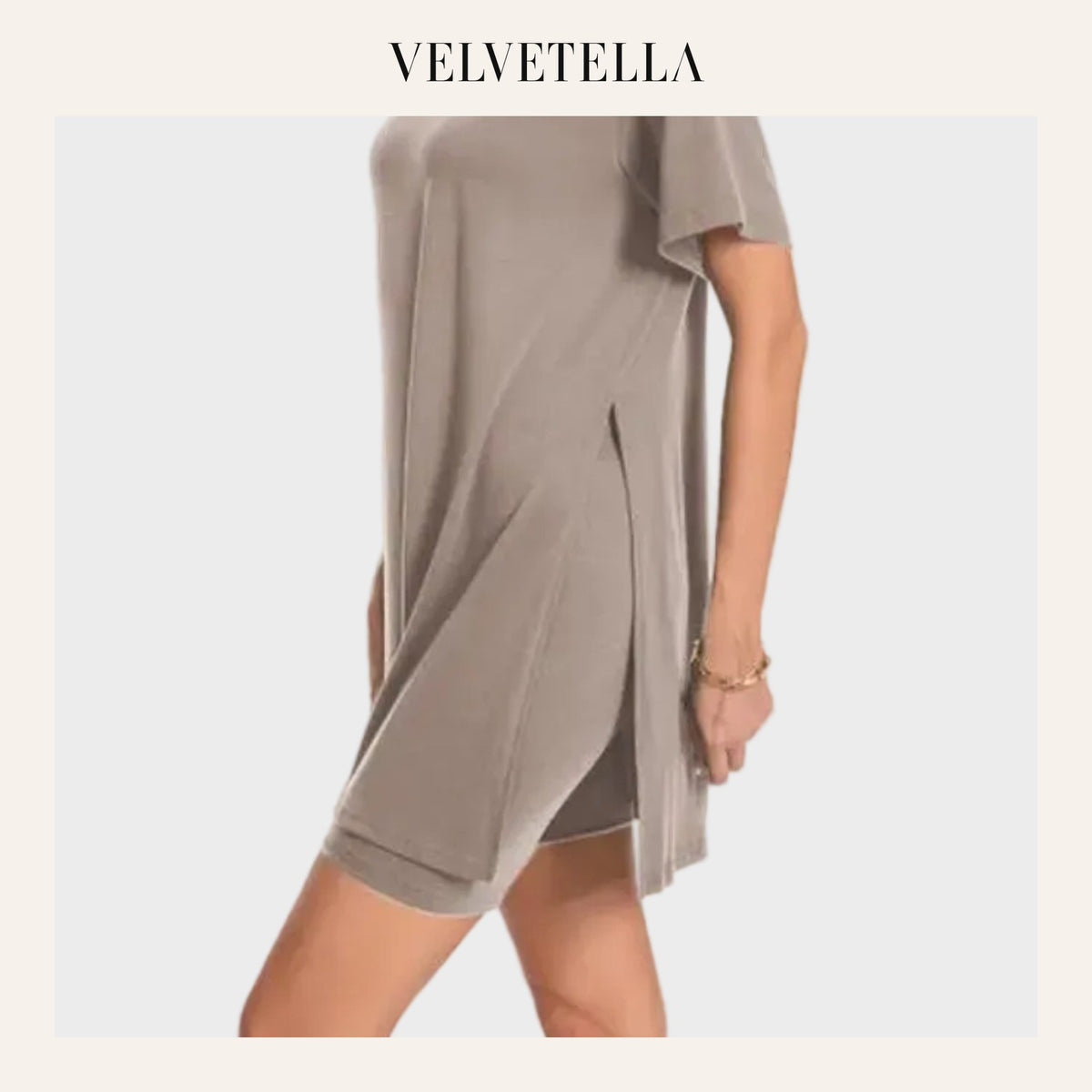 Women Summer Lounge Set Oversized Tee Biker Shorts Reversible Tracksuit | Velvetella