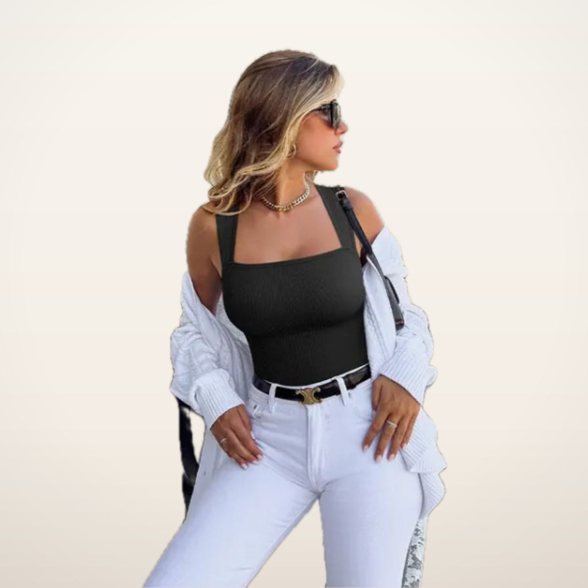 Aria Sleeveless Smoothing Tank Bodysuit | Velvetella