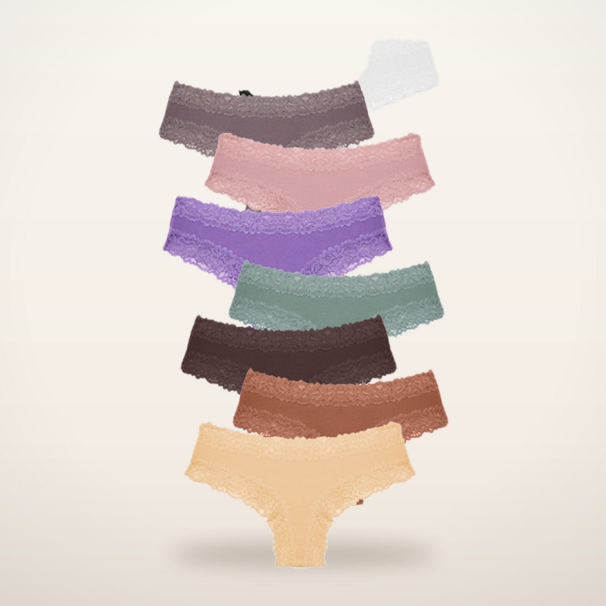 Coco Cotton & Lace Low-Rise Panties | Velvetella