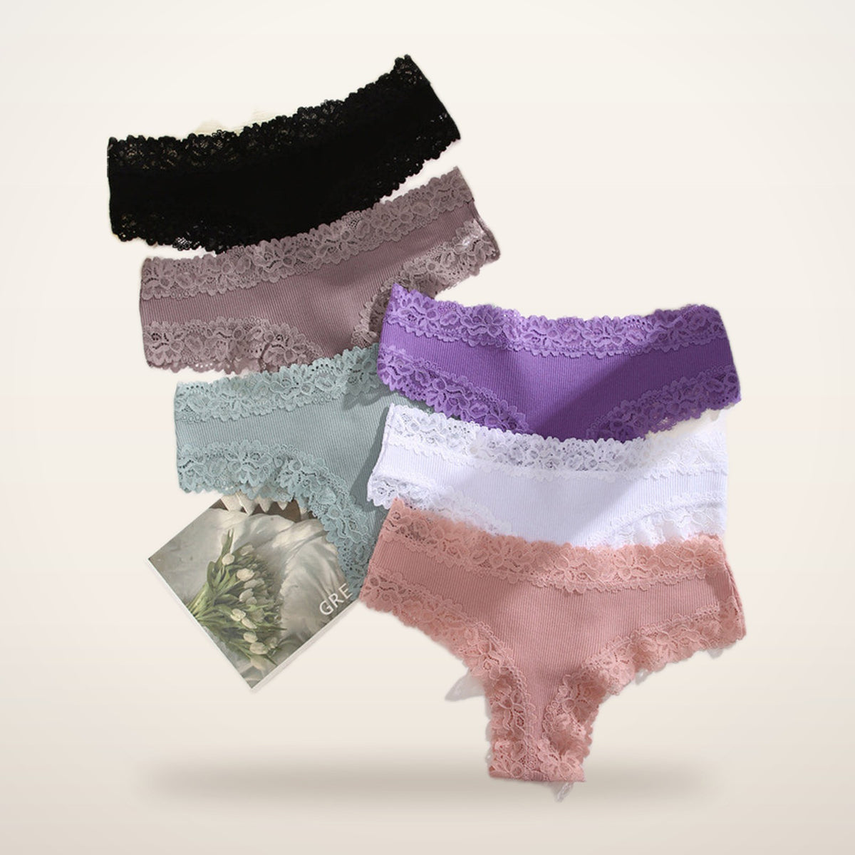 Coco Cotton & Lace Low-Rise Panties | Velvetella