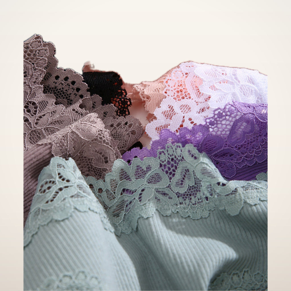 Coco Cotton & Lace Low-Rise Panties | Velvetella