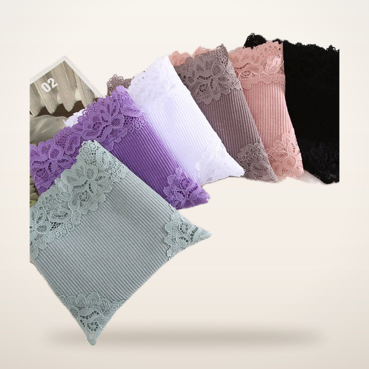 Coco Cotton & Lace Low-Rise Panties | Velvetella