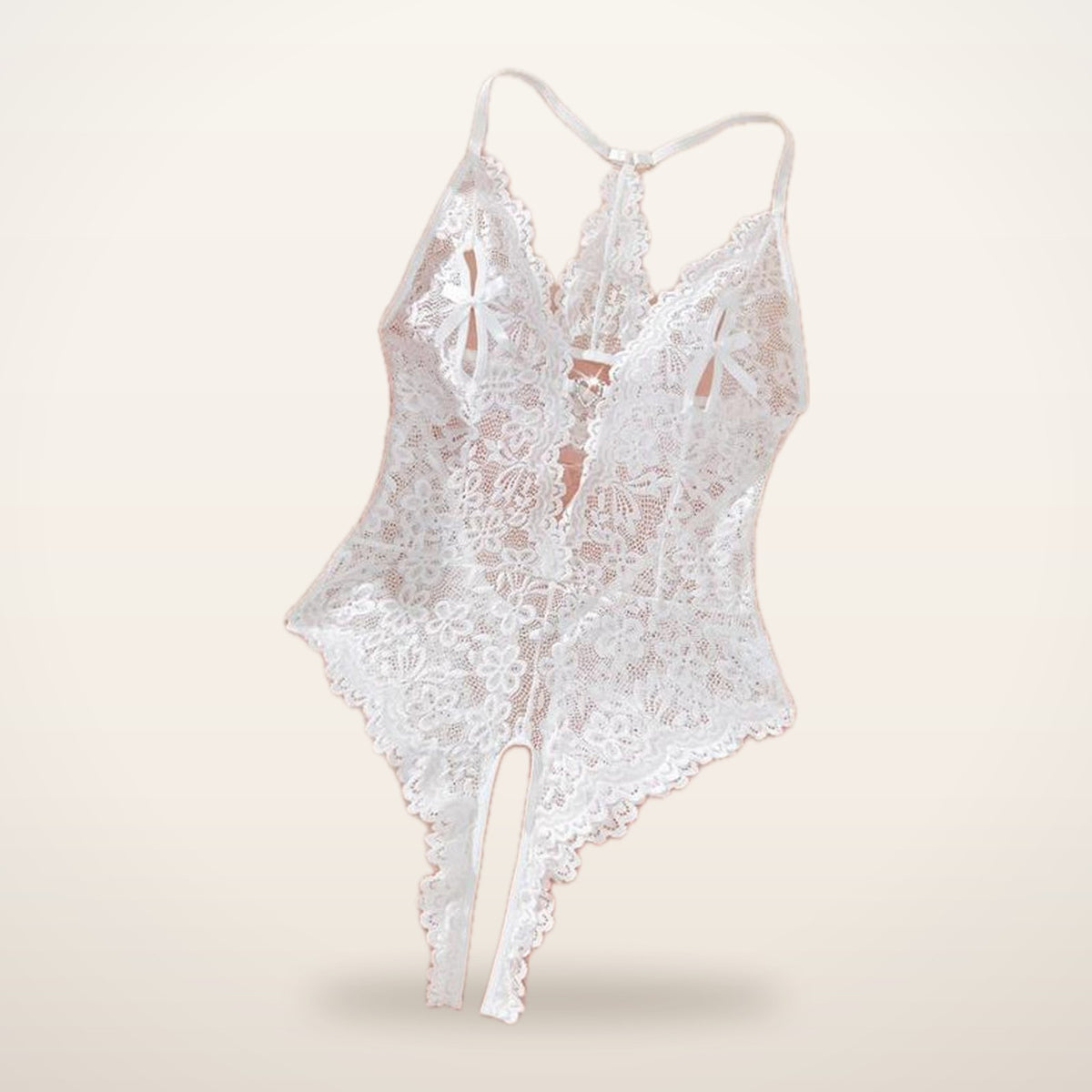 Noir Lace Sleep Bodysuit | Velvetella