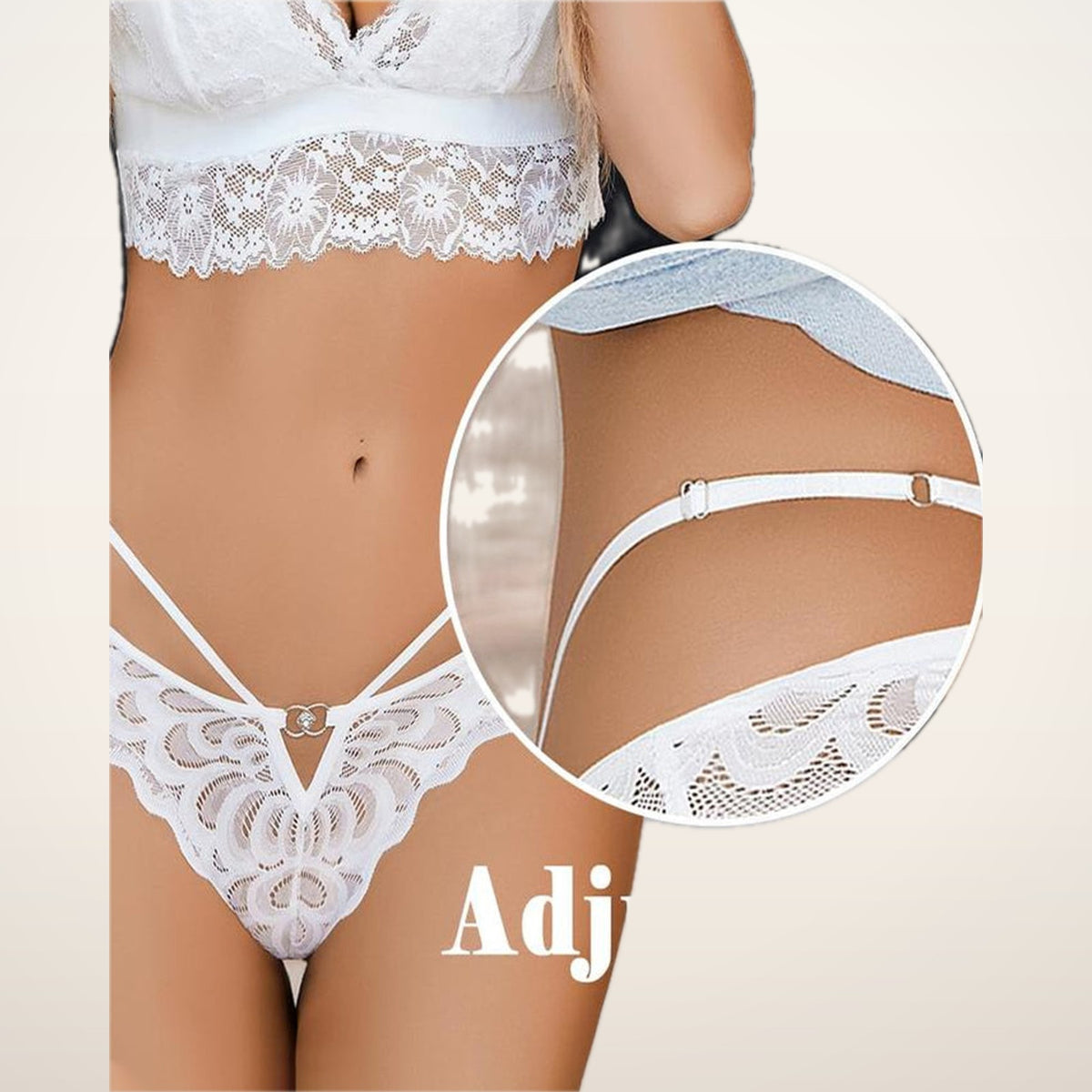 Noir Lace Cross-Back Panties | Velvetella