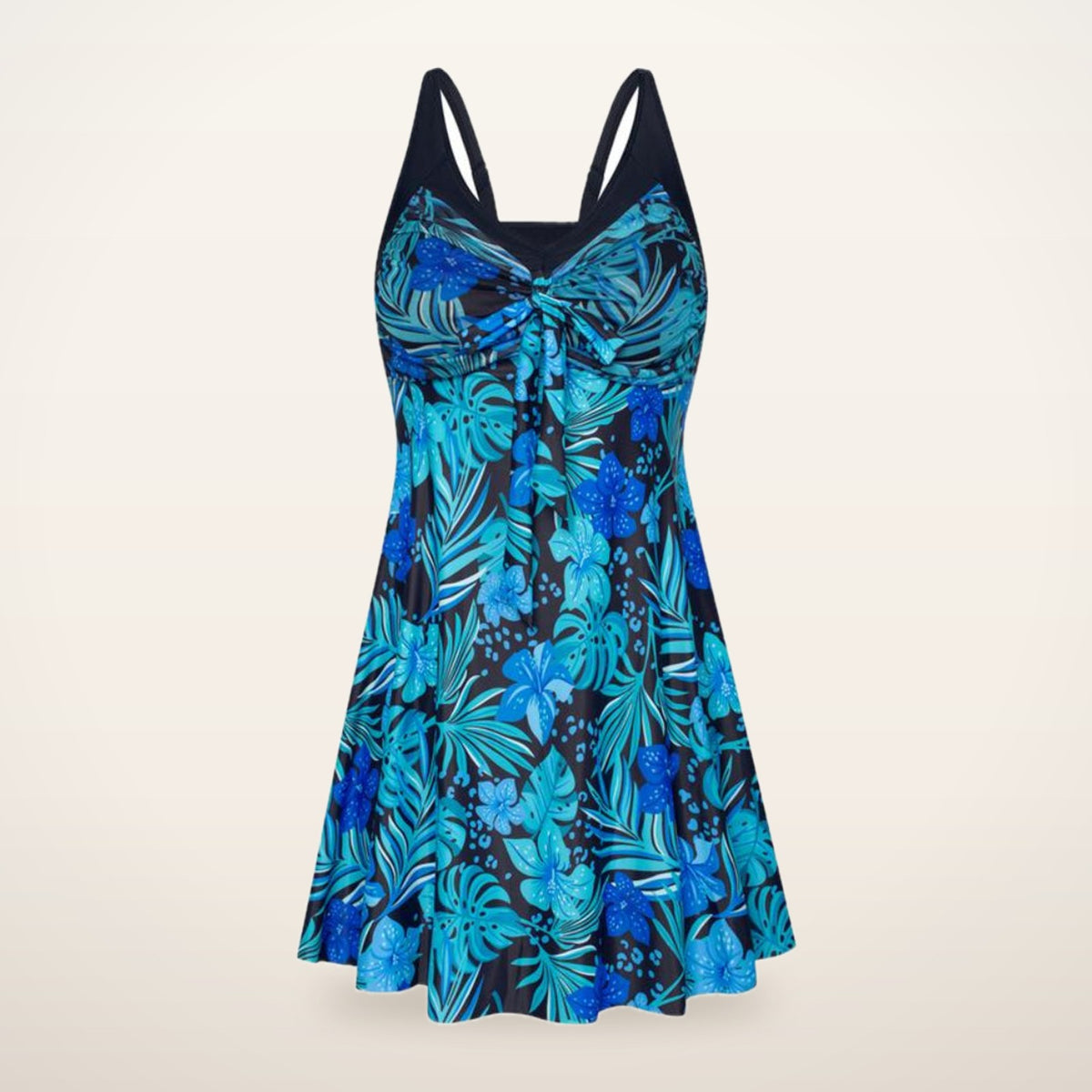 Cora Curve Floral Swim Dress & Boyshort Set | Velvetella