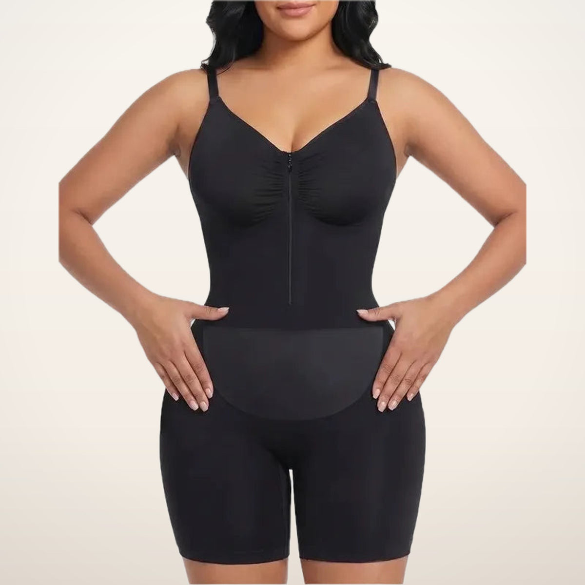 Aria Zip-Up Shaping Bodysuit | Velvetella