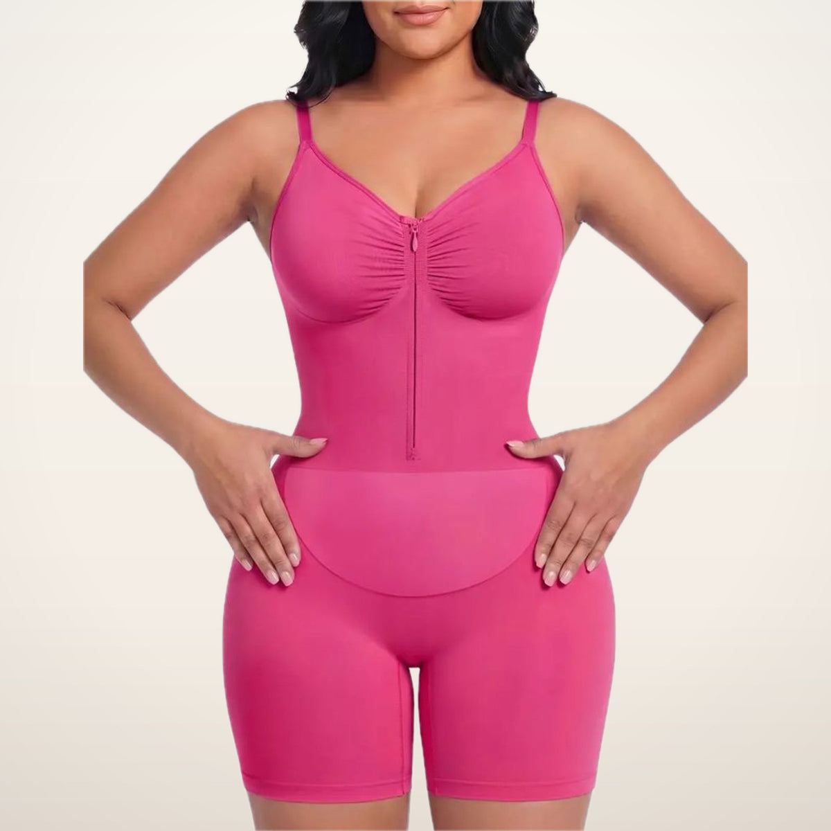 Aria Zip-Up Shaping Bodysuit | Velvetella
